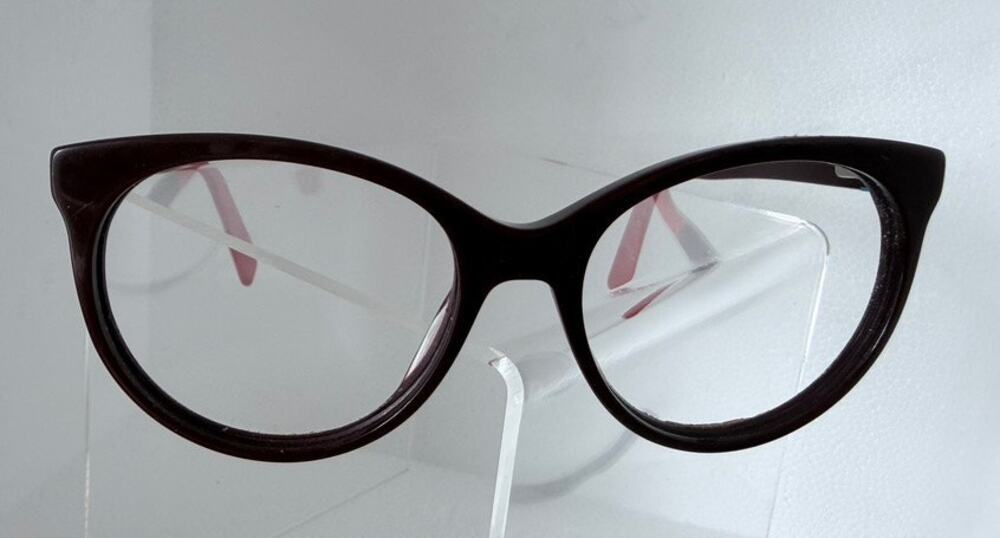 Marc Jacobs Eyeglasses Frames Only MARC 350 LHF 145 Burgundy Red Blue Cat Eye